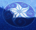 Mandala üvegmozaik kép